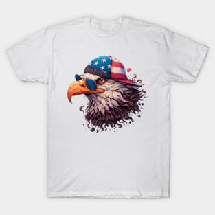 USA Bald Eagle Illustration T-Shirt